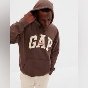 GapHeritage Heavyweight Logo Hoodie In Basic Brown Color Size: XXL